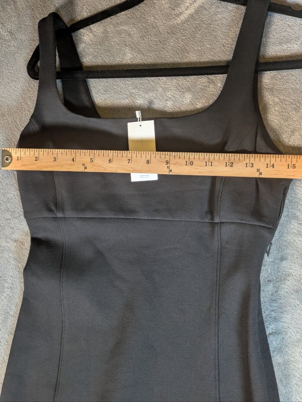 NWT Spanx Ponte Shaping Midi Tank Dress - Classic Black (Size S) - Picture 6 of 10